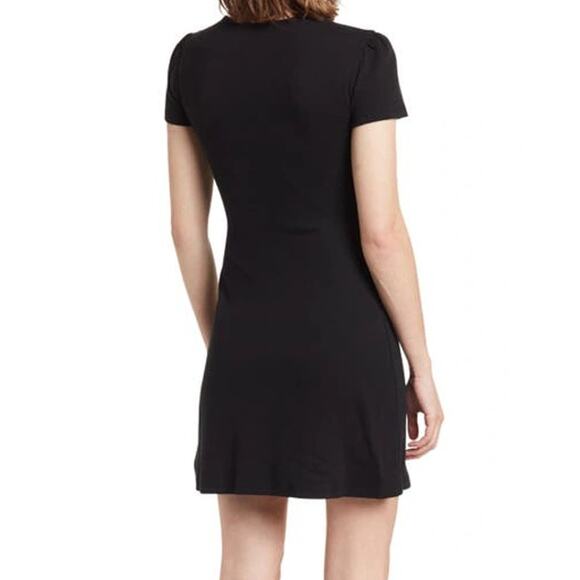 New ~ ABOUND Nordstrom ~ Tie Front Rib Knit Mini Dress Size S ORGANIC Cotton - Picture 3 of 8